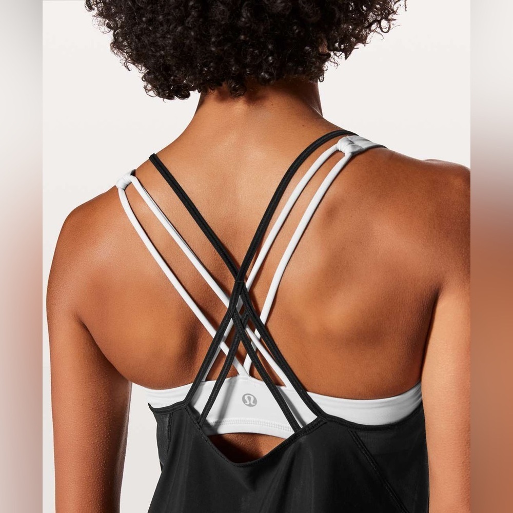 Lululemon Mix And Mesh Tank Black 6 - Picture 3 of 8
